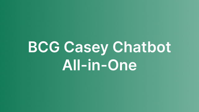 Casey Chatbot All-in-One