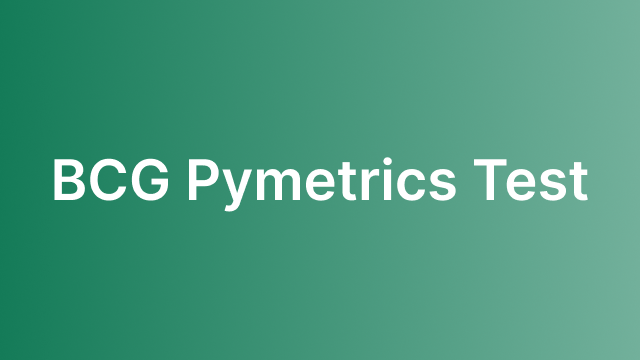 BCG Pymetrics Course Card