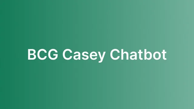 BCG Casey Chatbot Course Card