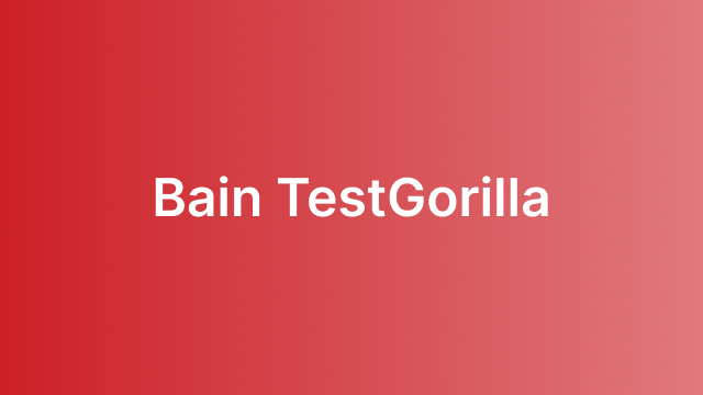 Bain TestGorilla Course Card