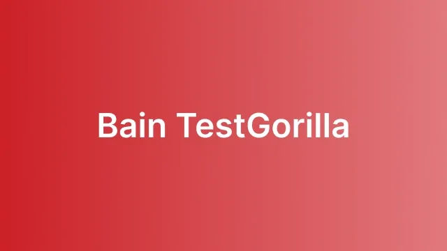Bain TestGorilla Course Card