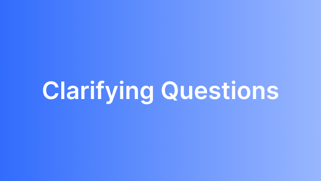 Clarifying Questions