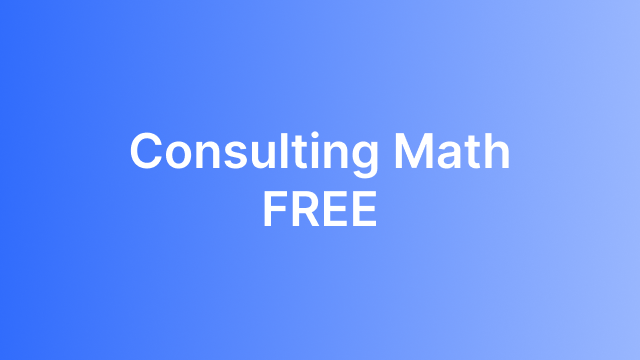 Consulting Math FREE