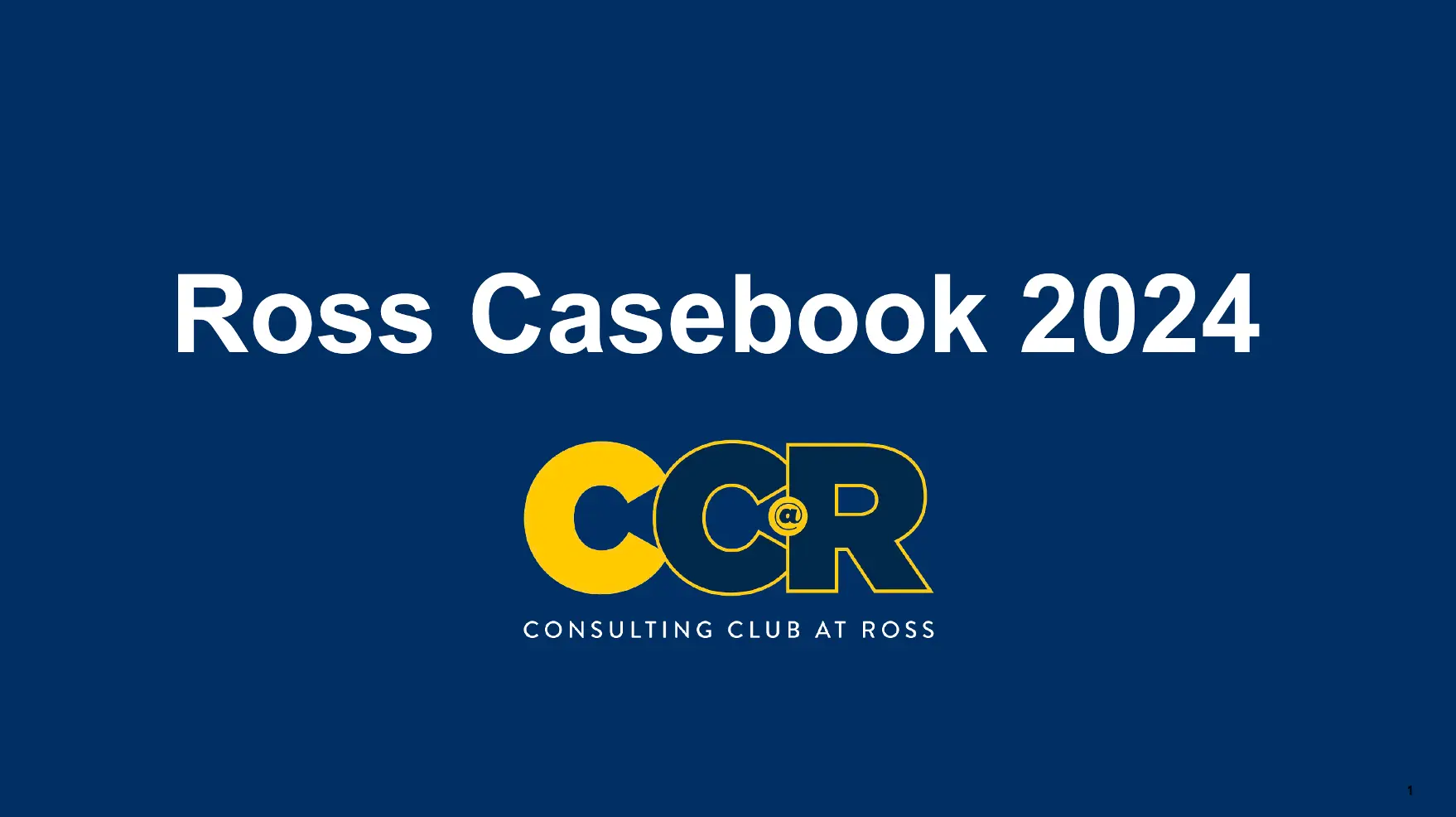 Ross Casebook 2024-2025
