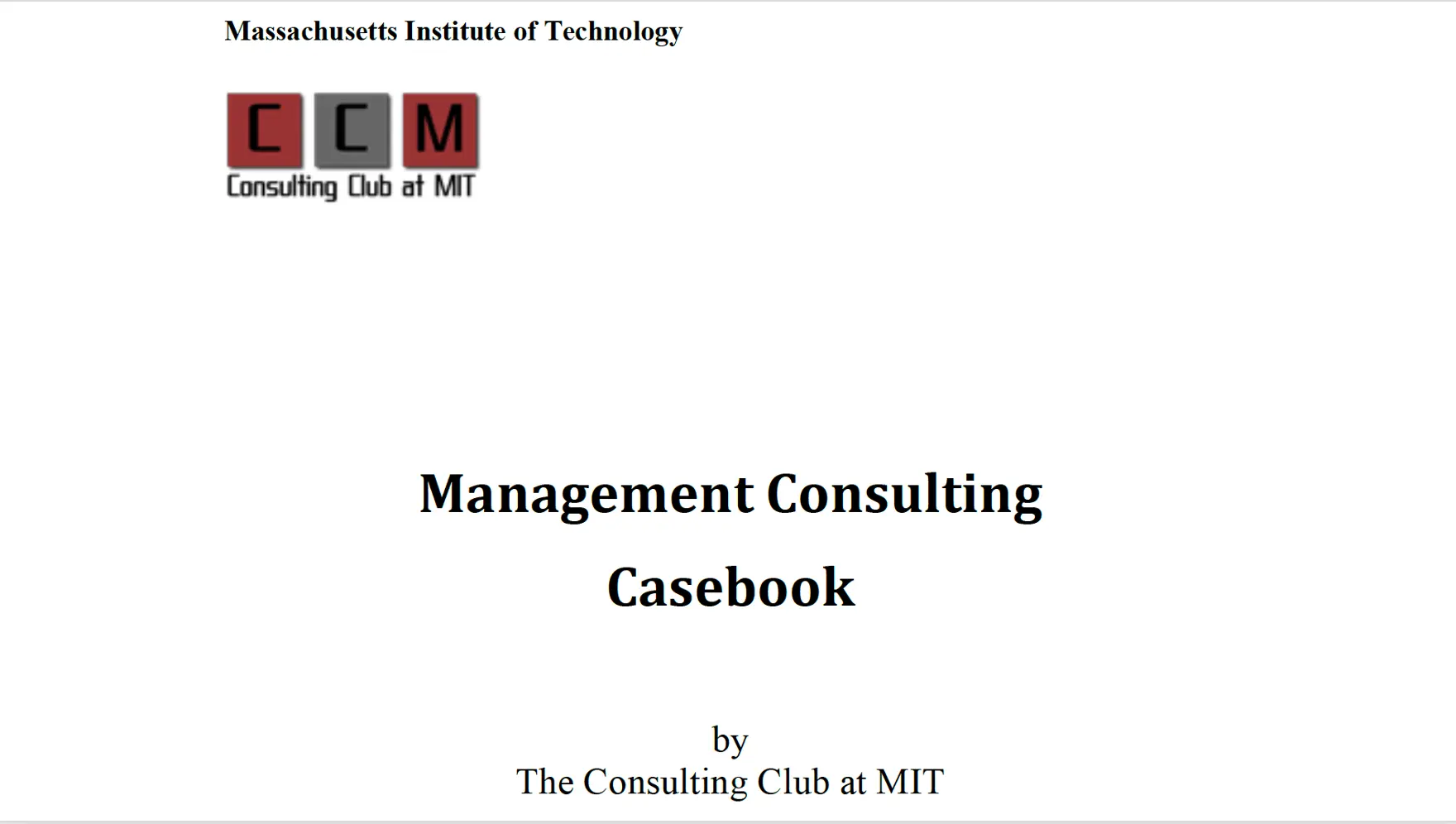 MIT Sloan Casebook 2015