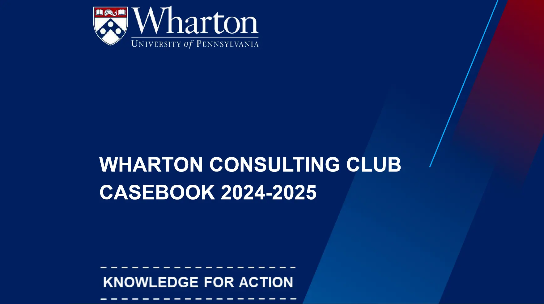 Wharton Casebook 2024-2025