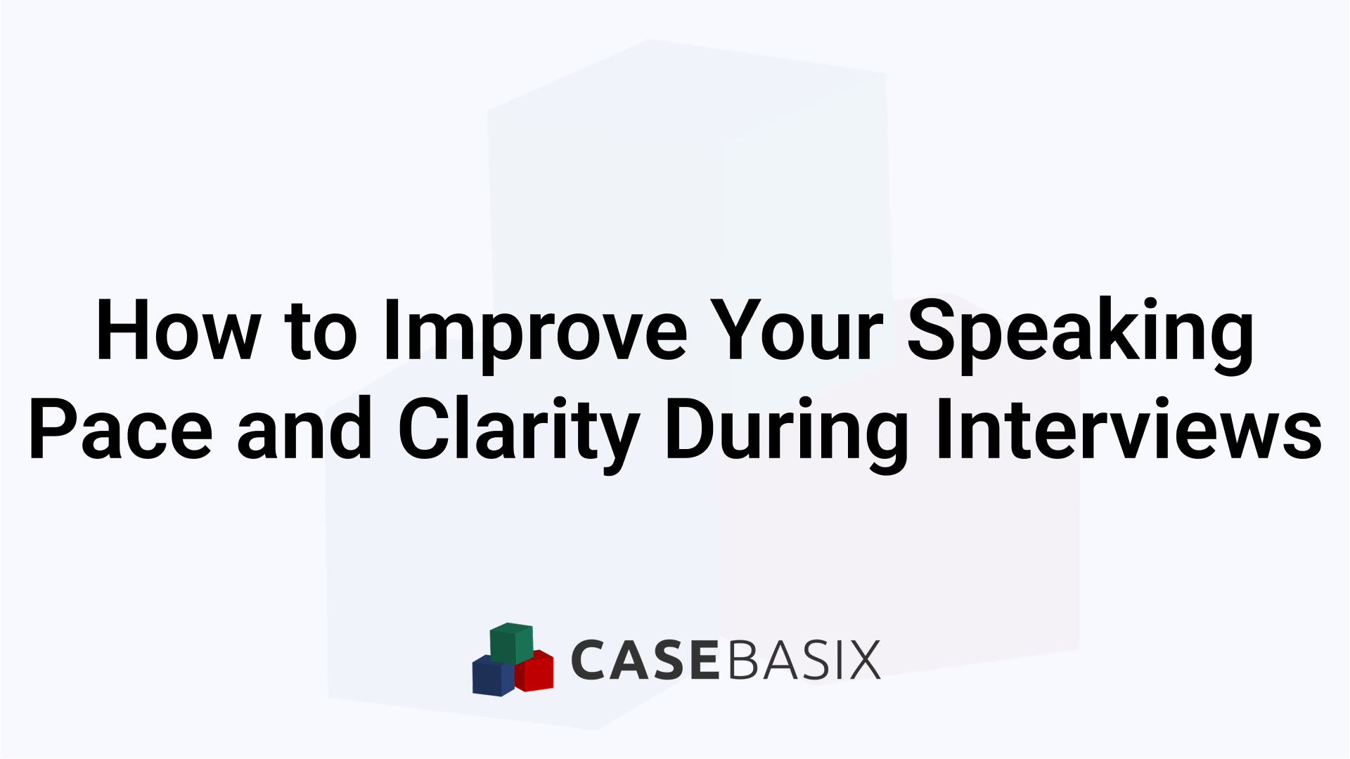 Speaking Pace and Clarity for Better Interview Performance